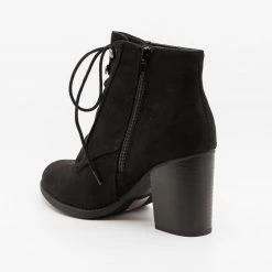Soda Shoes Newest Arrivals Laced Oxford Booties FINAL SALE