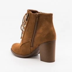 Soda Shoes Newest Arrivals Laced Oxford Booties FINAL SALE