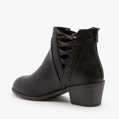 Forever Laced V-Cut Ankle Booties 9 Forever Laced V-Cut Ankle Booties