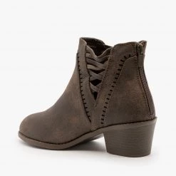 Forever Laced V-Cut Ankle Booties 7 Forever Laced V-Cut Ankle Booties