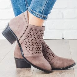 Soho Girls Laser Cut Ankle Boot Newest Arrivals