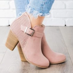 Soda Shoes Newest Arrivals Laser Cut Buckle Bootie