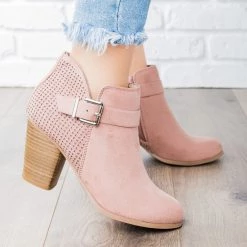 Soda Shoes Newest Arrivals Laser Cut Buckle Bootie