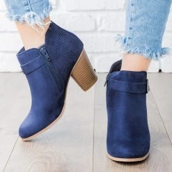 Soda Shoes Newest Arrivals Laser Cut Buckle Bootie