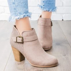 Soda Shoes Newest Arrivals Laser Cut Buckle Bootie