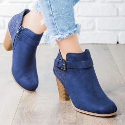 Soda Shoes Newest Arrivals Laser Cut Buckle Bootie