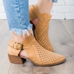 Qupid Shoes Newest Arrivals Laser-Cut Buckle Booties 9 Qupid Shoes Newest Arrivals Laser-Cut Buckle Booties