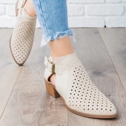 Qupid Shoes Newest Arrivals Laser-Cut Buckle Booties 10 Qupid Shoes Newest Arrivals Laser-Cut Buckle Booties