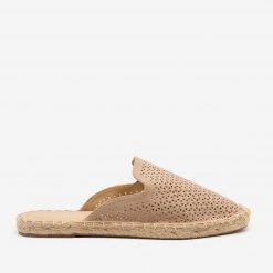Soda Shoes Laser Cut Espadrille Mules