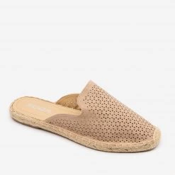 Soda Shoes Laser Cut Espadrille Mules