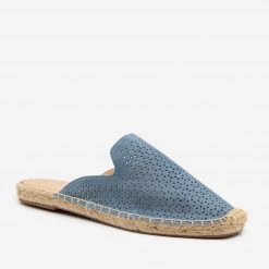 Soda Shoes Laser Cut Espadrille Mules