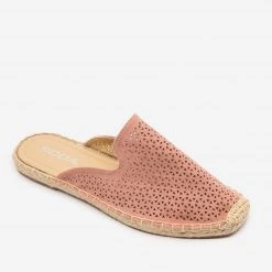 Soda Shoes Laser Cut Espadrille Mules