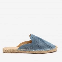 Soda Shoes Laser Cut Espadrille Mules