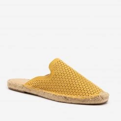 Soda Shoes Laser Cut Espadrille Mules