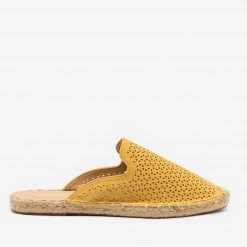 Soda Shoes Laser Cut Espadrille Mules