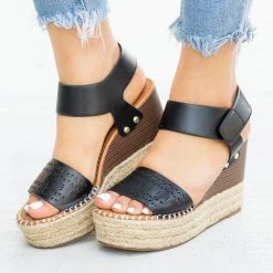 Soda Shoes Laser Cut Espadrille Wedges Newest Arrivals 15 Soda Shoes Laser Cut Espadrille Wedges Newest Arrivals