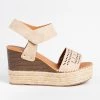 Soda Shoes Laser Cut Espadrille Wedges Newest Arrivals