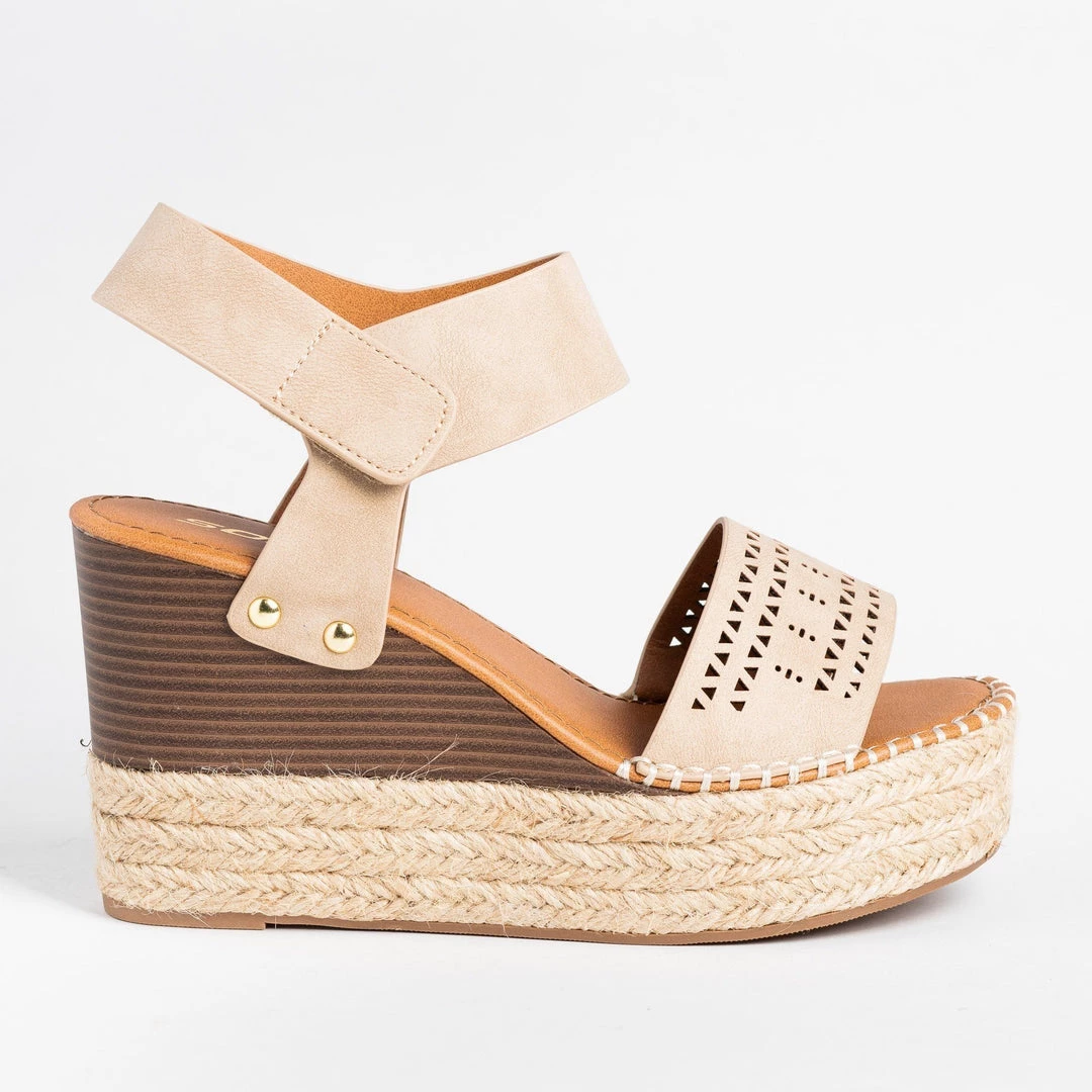 Soda Shoes Laser Cut Espadrille Wedges Newest Arrivals 1 Soda Shoes Laser Cut Espadrille Wedges Newest Arrivals