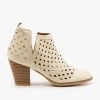 Weeboo Newest Arrivals Laser Cut Fall Booties FINAL SALE