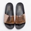 Soho Girls Newest Arrivals Laser-Cut Metallic Slides