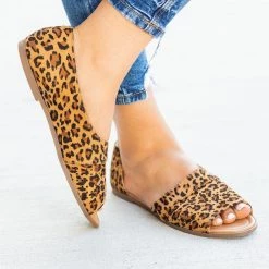 AMS Shoes Newest Arrivals Laser Cut Open-Toe Cutout Flats