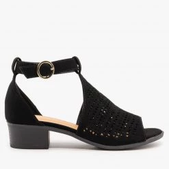 Top Moda Newest Arrivals Laser Cut Open-Toe Low Heeled Sandals 16 Top Moda Newest Arrivals Laser Cut Open-Toe Low Heeled Sandals