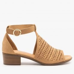 Top Moda Newest Arrivals Laser Cut Open-Toe Low Heeled Sandals 13 Top Moda Newest Arrivals Laser Cut Open-Toe Low Heeled Sandals