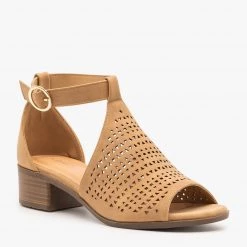 Top Moda Newest Arrivals Laser Cut Open-Toe Low Heeled Sandals 15 Top Moda Newest Arrivals Laser Cut Open-Toe Low Heeled Sandals