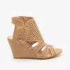 Forever Newest Arrivals Laser-Cut Sandal Wedges FINAL SALE