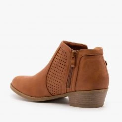 Soho Elite Laser Cut Sides Buckle Booties