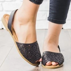 Bamboo Shoes Laser-Cut Sling-Back Sandals Newest Arrivals