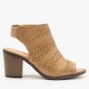 Weeboo Newest Arrivals Laser Cut Slingback Booties