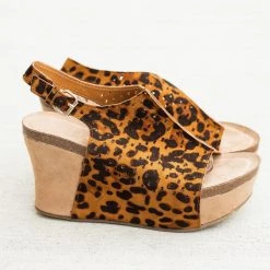 Mata Laser Cut Slingback Platform Wedges