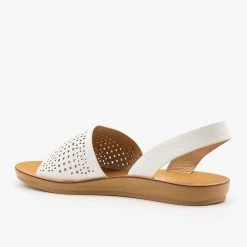 Weeboo Laser Cut Slingback Sandals
