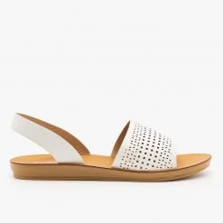 Weeboo Laser Cut Slingback Sandals