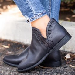 Bamboo Shoes Newest Arrivals Laser Cut Trim Ankle Booties 19 Bamboo Shoes Newest Arrivals Laser Cut Trim Ankle Booties