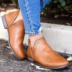 Bamboo Shoes Newest Arrivals Laser Cut Trim Ankle Booties 15 Bamboo Shoes Newest Arrivals Laser Cut Trim Ankle Booties