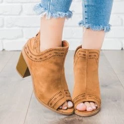 Forever Laser Detailed Chunky Heel Booties Newest Arrivals 9 Forever Laser Detailed Chunky Heel Booties Newest Arrivals