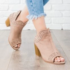 Forever Laser Detailed Chunky Heel Booties Newest Arrivals 13 Forever Laser Detailed Chunky Heel Booties Newest Arrivals