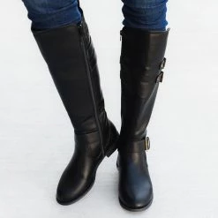 Novo Shoes Layered Buckled Boot Newest Arrivals