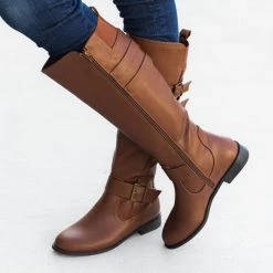 Novo Shoes Layered Buckled Boot Newest Arrivals