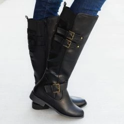 Novo Shoes Layered Buckled Boot Newest Arrivals