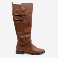 Novo Shoes Layered Buckled Boot Newest Arrivals