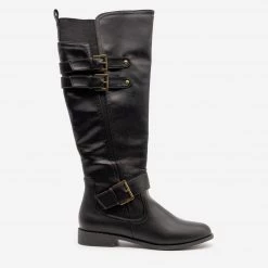 Novo Shoes Layered Buckled Boot Newest Arrivals