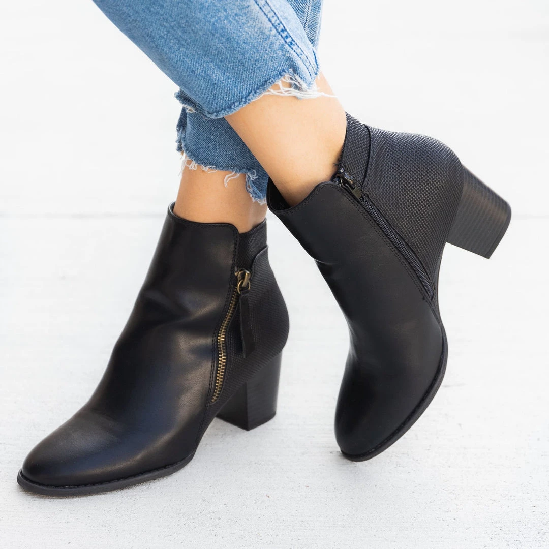 Novo Shoes Newest Arrivals Layered Zipper Bootie 13 Novo Shoes Newest Arrivals Layered Zipper Bootie