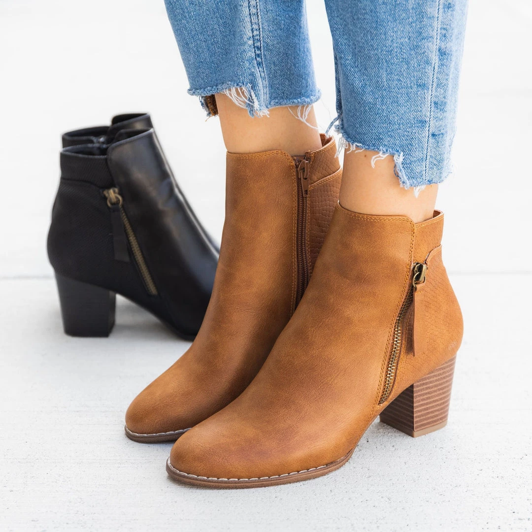 Novo Shoes Newest Arrivals Layered Zipper Bootie 12 Novo Shoes Newest Arrivals Layered Zipper Bootie