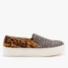 Mata Leopard And Plaid Fashion Sneakers Newest Arrivals