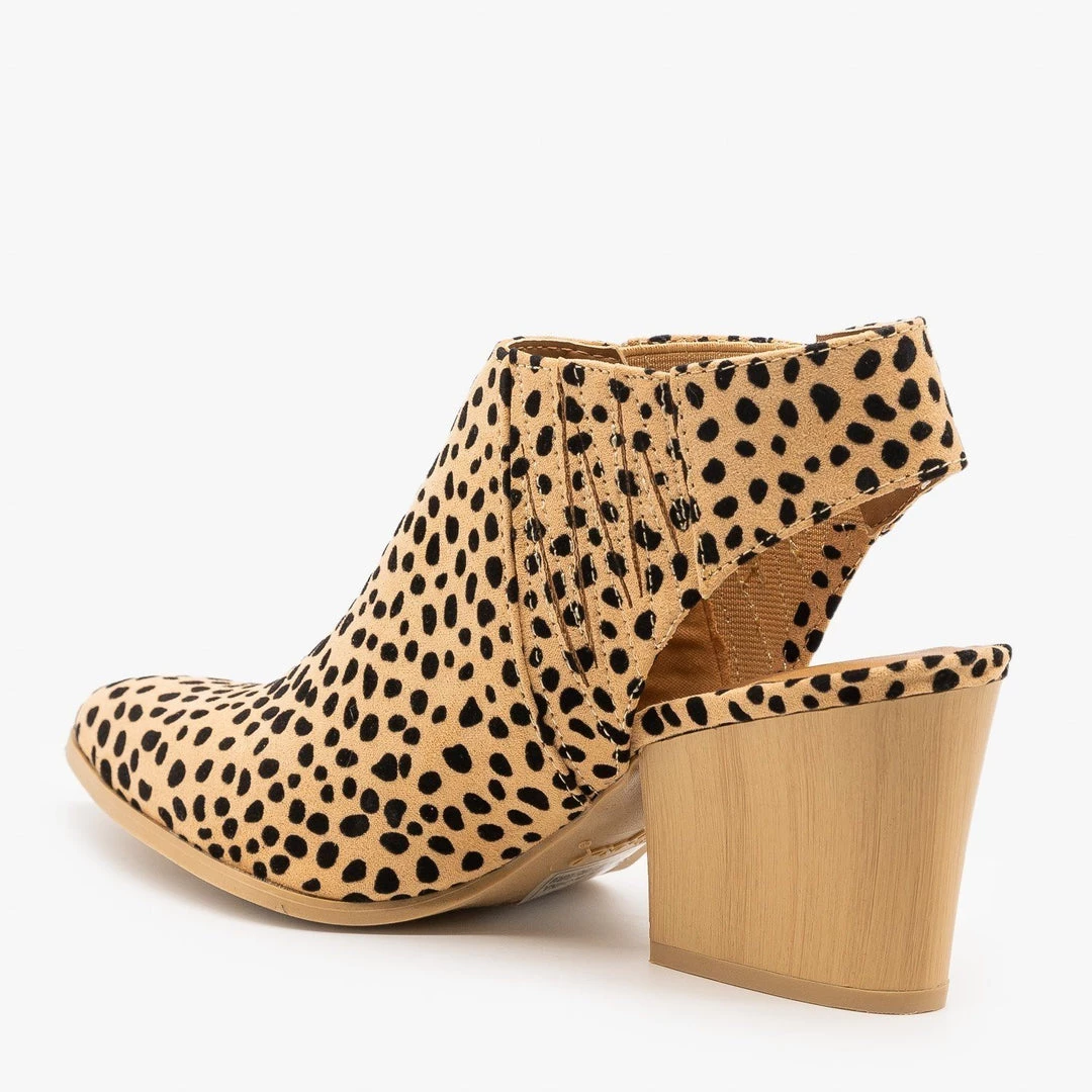 Qupid Shoes Newest Arrivals Leopard Chunky Heel Mules 2 Qupid Shoes Newest Arrivals Leopard Chunky Heel Mules