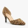 Refresh Leopard D'Orsay Kitten Heels