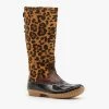 Yoki Leopard Fashion Duck Boots